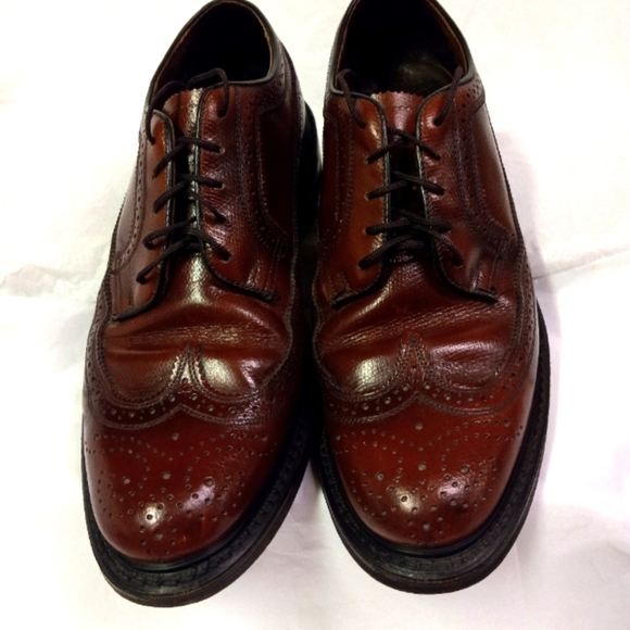 Men’s 8.5 D Florsheim Royal Imperial Burgundy Wingtip Oxford FLORSHEIM IMPERIAL 93605 Shell Cordovan BURGUNDY WINGTIP  main image 4